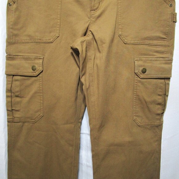 Duluth Trading Co Cargo Pants Women 10 X 33 Flex Fire Hose Relaxed Curvesetter - Picture 3 of 11